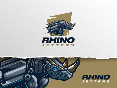 Rhino Jetters brand character design drain e-sport esport illustration jetters logo mascot motion motion graphics plumber plumbing rhino sport ui