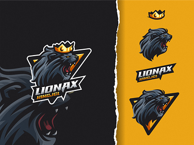 Lionax King Jungle brand character crown design e sport esport esport logo illustration king king logo lion lion king lion logo logo mascot sport ui