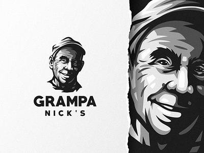 Grampa Nick's brand character design e-sport esport grampa illustration logo mascot nicks sport ui