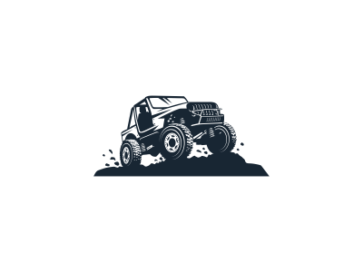 Off Road brand jeep logo off road truck