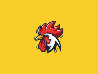 Chicken brand character chicken logo mascot rooster