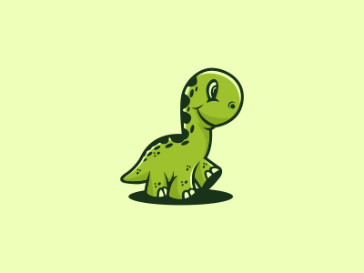 Cute Dino brand cute dino dinosaurs logo mascot
