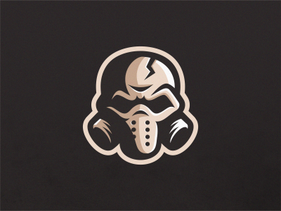 Mask bandit brand character logo mascot mask masker skull