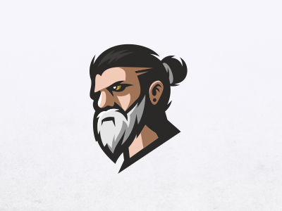 Beard barber beard brand character logo mascot wak doyok