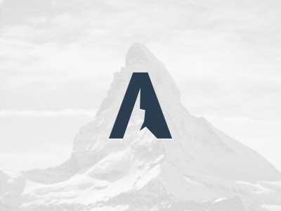 Letter A, Mountain a brand letter a logo mountain peak tree
