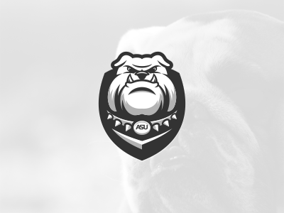 Bulldog bulldog esport logo security shield sport