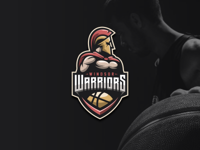 Warriors badge e sport logo shield spartan sport warrior