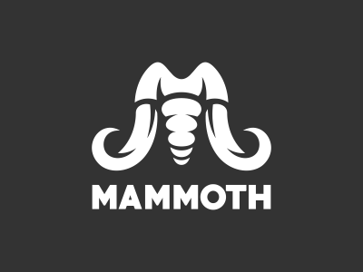 Mammoth Letter M for sale letter m logo mammoth. m