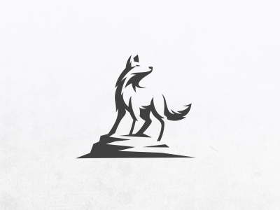 Fox dog fox logo wolf