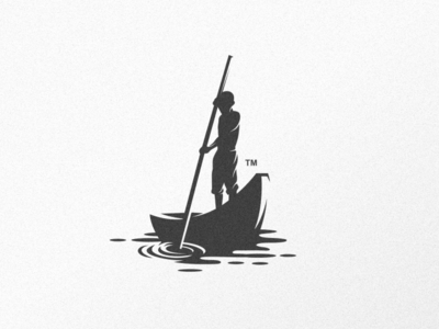 Boat boat brand character logo river boy