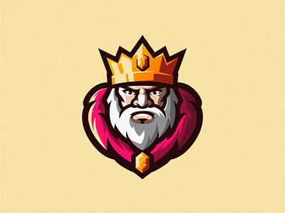 King brand character illustration king logo mascot sport