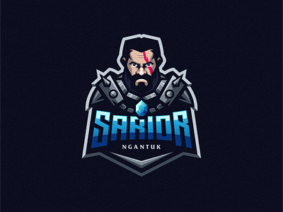 Sarior angry badge brand character e sport e sports esport esports logo logo esport mascot shield spartan sport warrior