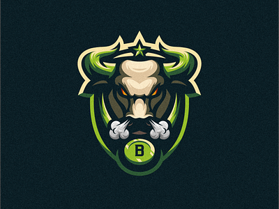 Bull angry badge brand character e sport e sports esport esports gaming logo logo esport mascot shield sport