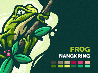 Frog Nangkring app brand branding character design e sports esports frog frog logo icon illustration logo mascot ui ux vector