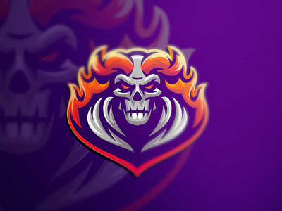 Fire Skull angry brand character e sport esport esports fire logo mascot skull sport