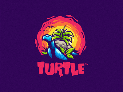 TURTLE angry brand character e sport e sports esport logo mascot sport sun sunset turtle