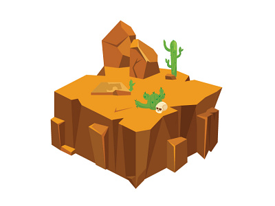 A piece of the desert 3d vector adobe illustrator design graphic design illustration vector