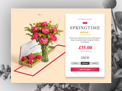Day 02: Product card daily flowers online product card purchase shopping ui