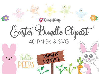 Easter Bundle Clipart Set