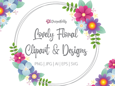 Lovely Floral Clipart & Designs