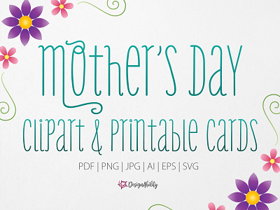 Mother's Day Clipart & Printable Cards