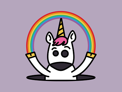 Unicorn Illustration illustration illustrator rainbow unicorn