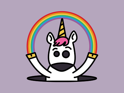 Unicorn Illustration illustration illustrator rainbow unicorn