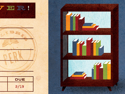 Ex Libris Detail book bookcase stamp texture