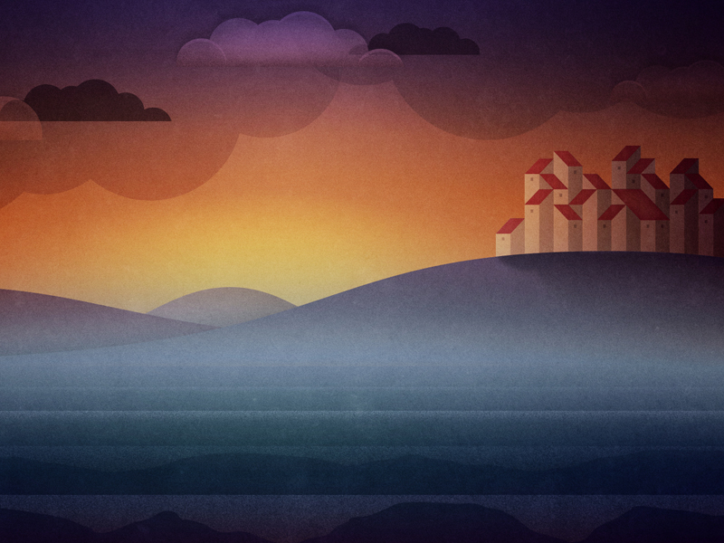 Nearing the City by Greg Perkins on Dribbble