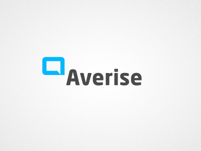 Averise blue bubble logo speech