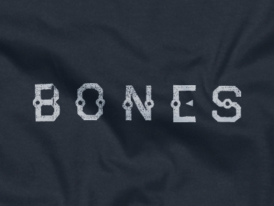 Bones bones distress typography vintage
