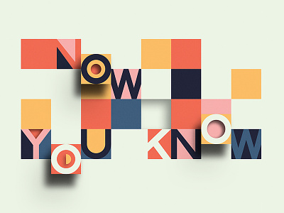 Now You Know 3d church grid lift series sermon square type typography