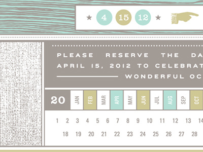 Punch Card burlap save the date texture ticket train vintage wedding wood