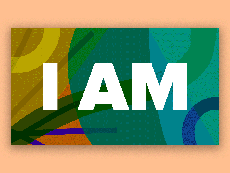 I Am abstract bright church illustration modern sermon