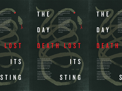 The Day Death Lost Its Sting - Poster