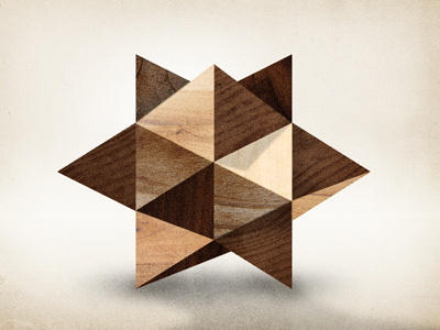 From My Desk_02 dimension grain illustration puzzle shaped star texture wood