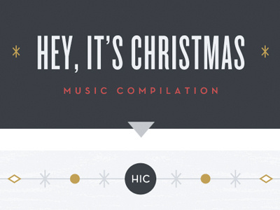 Hey, It's Christmas Website christmas holiday music scroll site type vertical website