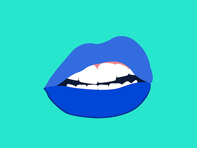 Snarl bright graphic design illustration mouth pop snarl teeth