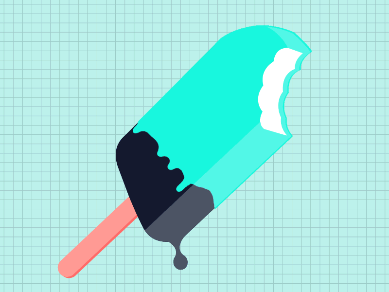 Ice Cream bright gif graphic design ice cream illustration melting popsicle sweets