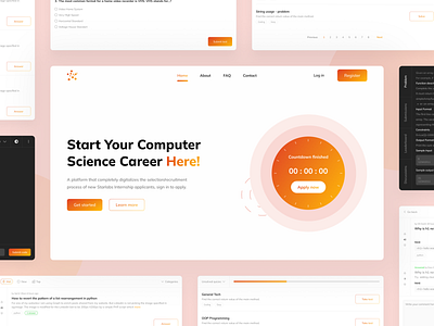 Web app: UI UX - Computer Science Intership Platform