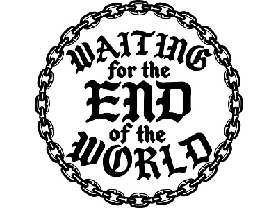 Waiting for the End of the World branding design digital graphic design illustration kern club logo rock and roll type typography vector