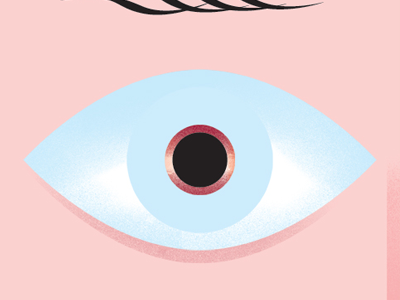 Eyeball eye illustration pastel