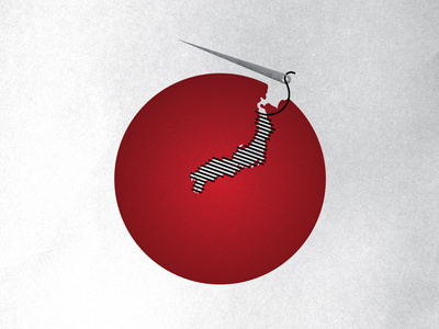 Japan Poster illustration japan poster relief