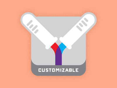 Customizable chemistry customize icon