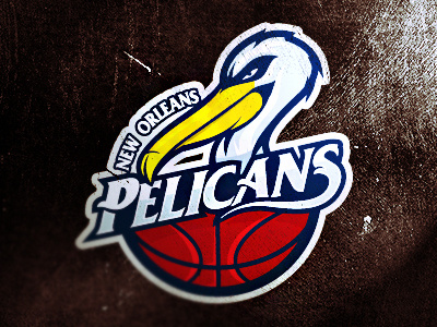 New Orleans Pelicans basketball brand fun logo mascot new orleans pelican sport typography