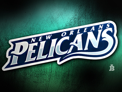 New Orleans Pelicans- Type bold logo masculine new orleans pelicans sharp sport type