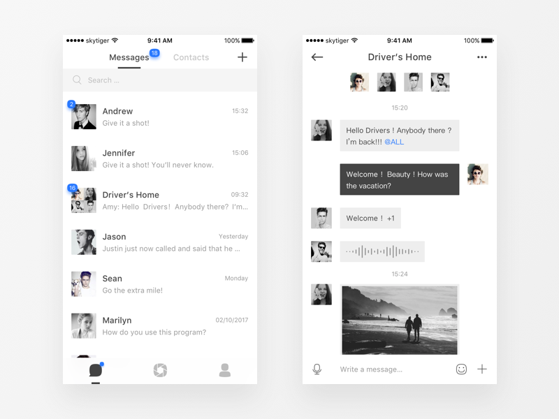 Qchat Qchat by skytiger on Dribbble