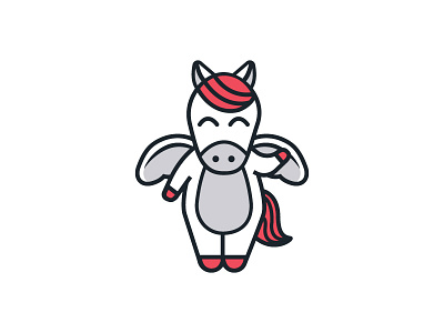 Charlie The Pegasus branding character horse horse logo illustration logo magic modern pegasus rejected unicorn vector