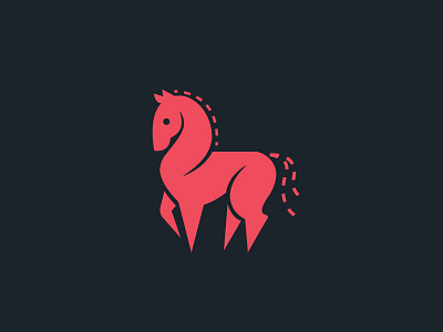 Modern Horse animal illustration animal logo branding horse horse logo illustration logo riding vector