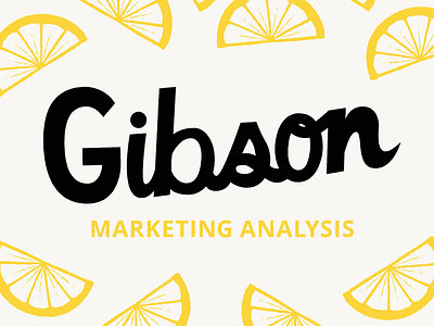 Gibson branding branding agency design identity lemon logo logotype marketing yellow